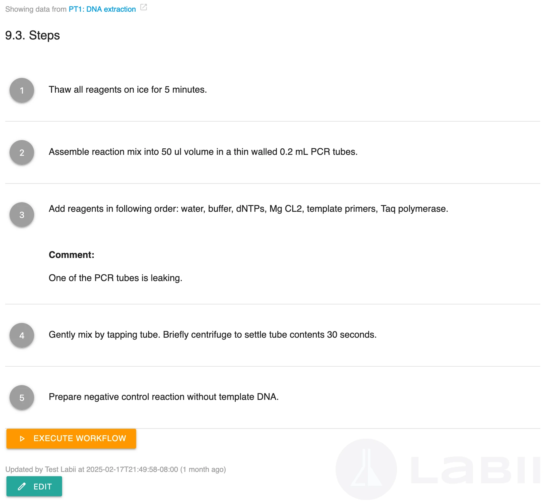Read-only view of the Section Display By Record widget