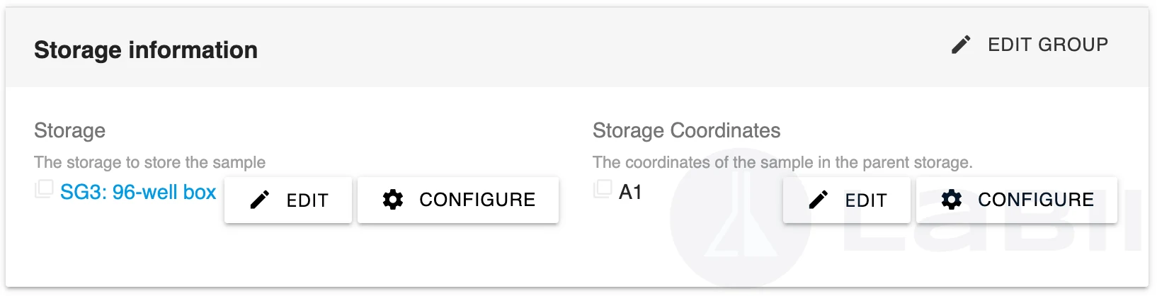 Storage assignment columns